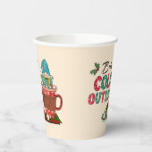 Baby Es ist kalt draußen | Christmas Gnome Pappbecher (Links)