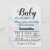 Baby Es ist kalt draußen Einladung (Vorne/Hinten)