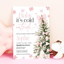 Baby es ist kalt draußen Einladung, Babydusche