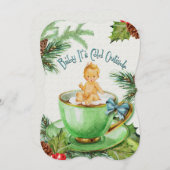 Baby Es ist kalt draußen | Einladung der Babydusch (Vorne/Hinten)