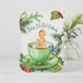 Baby Es ist kalt draußen | Einladung der Babydusch (Stehend Vorderseite)