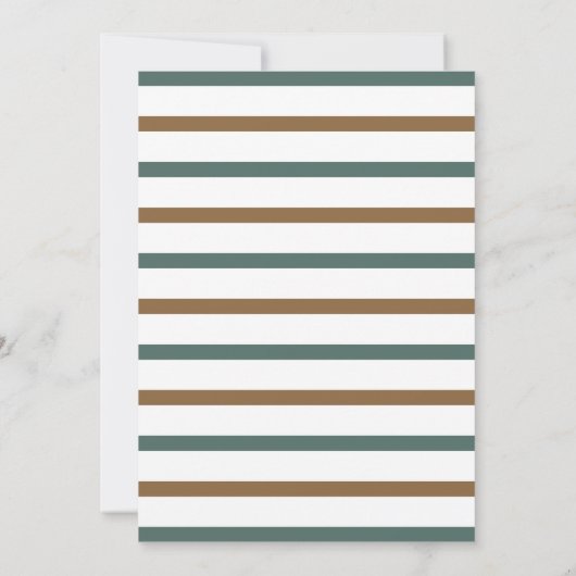 Baby es ist kalt draußen, Evergreen Tree Baby Show Einladung (Rückseite)