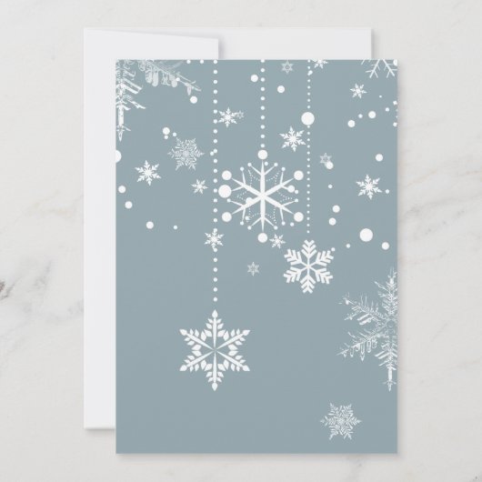 Baby es ist kalt draußen | Fawn Winter Baby Dusche Einladung (Rückseite)