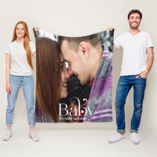 Baby es ist kalt draußen Fleece Blanket