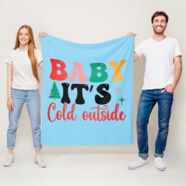 Baby, es ist kalt draußen fleecedecke