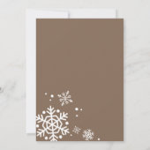 Baby Es ist kalt draußen Geschlecht Neutral Baby D Einladung (Rückseite)