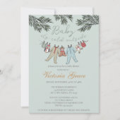 Baby Es ist kalt draußen Geschlecht Neutral Baby D Einladung (Vorderseite)