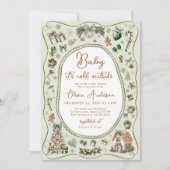 Baby es ist kalt draußen Geschlecht Neutral Baby D Einladung (Vorderseite)