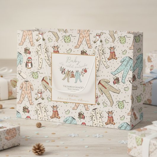 Baby Es ist kalt draußen Geschlecht Neutral Baby D Große Geschenktüte