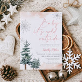 Baby es ist kalt draußen, Girl Baby Dusche Winter Einladung