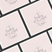 Baby Es ist kalt draußen Girl Pink Babydusche Serviette