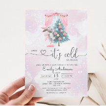 Baby Es ist kalt draußen Girl Winter Baby Dusche