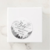 Baby Es ist kalt draußen graue Winterdusche Geschenkanhänger (Beispiel)