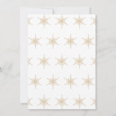 Baby Es ist kalt draußen handgezeichnet Blue Baby Einladung (Rückseite)