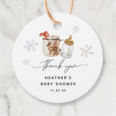 Baby es ist kalt draußen Hot Chocolate Winter Dusc Geschenkanhänger (Vorderseite)