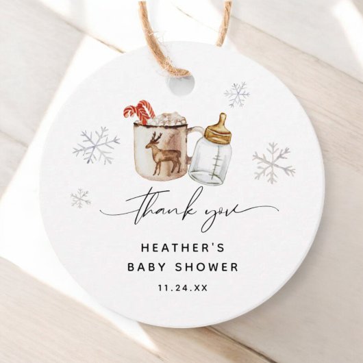 Baby es ist kalt draußen Hot Chocolate Winter Dusc Geschenkanhänger