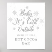 Baby Es ist kalt draußen Hot Cocoa Bar Poster (Vorne)