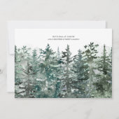 Baby es ist kalt draußen im Winter Baby Duschbad S Einladung (Rückseite)