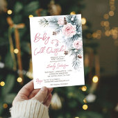 Baby es ist kalt draußen im Winter Baby Duschpadel Einladung