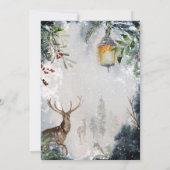 Baby es ist kalt draußen im Winter Babydusche Einladung (Rückseite)