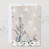 Baby es ist kalt draußen im Winter Babydusche Einladung (Rückseite)