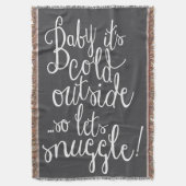 Baby Es ist kalt draußen im Winter Decke (Vorderseite Vertikal)