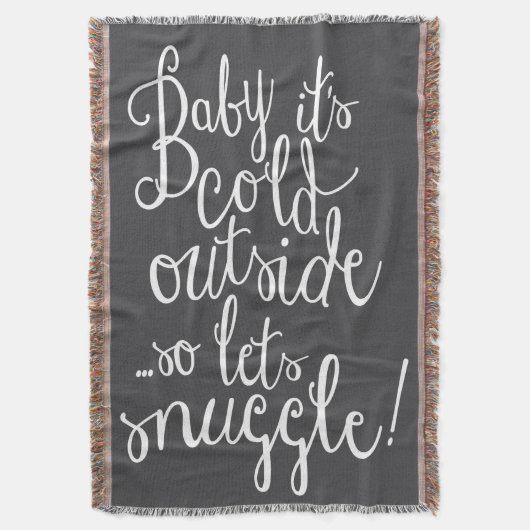 Baby Es ist kalt draußen im Winter Decke (Vorderseite Vertikal)