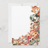 Baby Es ist kalt draußen im Winter Woodland Babydu Einladung (Rückseite)