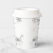 Baby Es ist kalt draußen im Winter Woodland Babydu Pappbecher (Rechts)