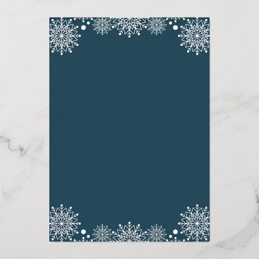 Baby Es ist kalt draußen im Winterwald Babydusche Folieneinladung (Rückseite)