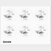 Baby es ist kalt draußen immergrün danke runder aufkleber (Blatt)