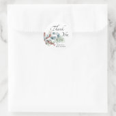 Baby es ist kalt draußen immergrün danke runder aufkleber (Tasche)