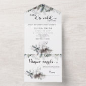 Baby es ist kalt draußen in einer Einladung (Innen Boden)