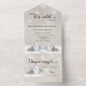 Baby es ist kalt draußen in einer Einladung (Innen Boden)