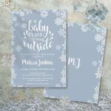 Baby, es ist kalt draußen, Junge Winter-Baby-Party