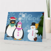 Baby Es ist kalt draußen Karte (Vorderseite)