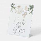 Baby Es ist kalt draußen Karten und Geschenke Sockelschild (Vorderseite)