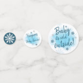 Baby Es ist kalt draußen Konfetti (Rückseiten)