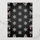 Baby Es ist kalt draußen Mädchen Winter Baby Dusch Folieneinladung (Rückseite)