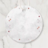 Baby Es ist kalt draußen Mädchen Winter Baby Dusch Geschenkanhänger (Rückseite)