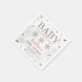 Baby Es ist kalt draußen Mädchen Winter Baby Serviette (Ecke)