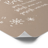 Baby Es ist kalt draußen Mama Osa Bar Poster (Ecke)