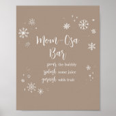 Baby Es ist kalt draußen Mama Osa Bar Poster (Vorne)