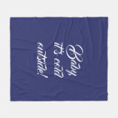 Baby es ist kalt draußen Marineblau niedlich Fleecedecke (Vorderseite (Horizontal))