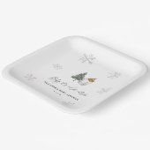 Baby Es ist kalt draußen Mountain Winter Baby Dusc Pappteller (Gewinkelt)