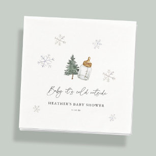 Baby Es ist kalt draußen Mountain Winter Baby Dusc Serviette