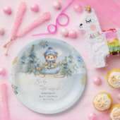 Baby Es ist kalt draußen Niedliche Bärenspülung Pappteller (Party)