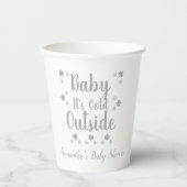 Baby Es ist kalt draußen Papier Cups Pappbecher (Vorderseite)