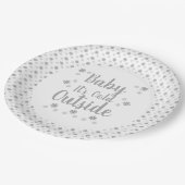 Baby Es ist kalt draußen Papierplatte Pappteller (Schrägansicht)