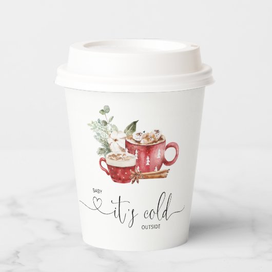 Baby es ist kalt draußen pappbecher (Vorderseite)